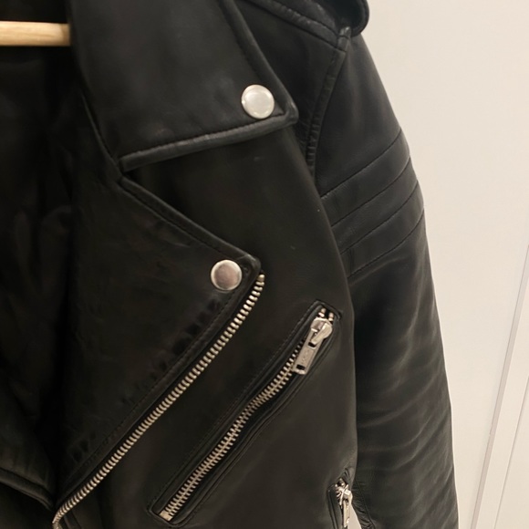 BLK DNM Black Leather Jacket - Picture 3 of 6